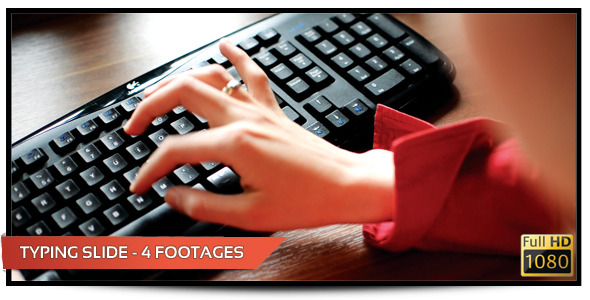 Typing Slide 4 Footages Typing Slide 4 Footages