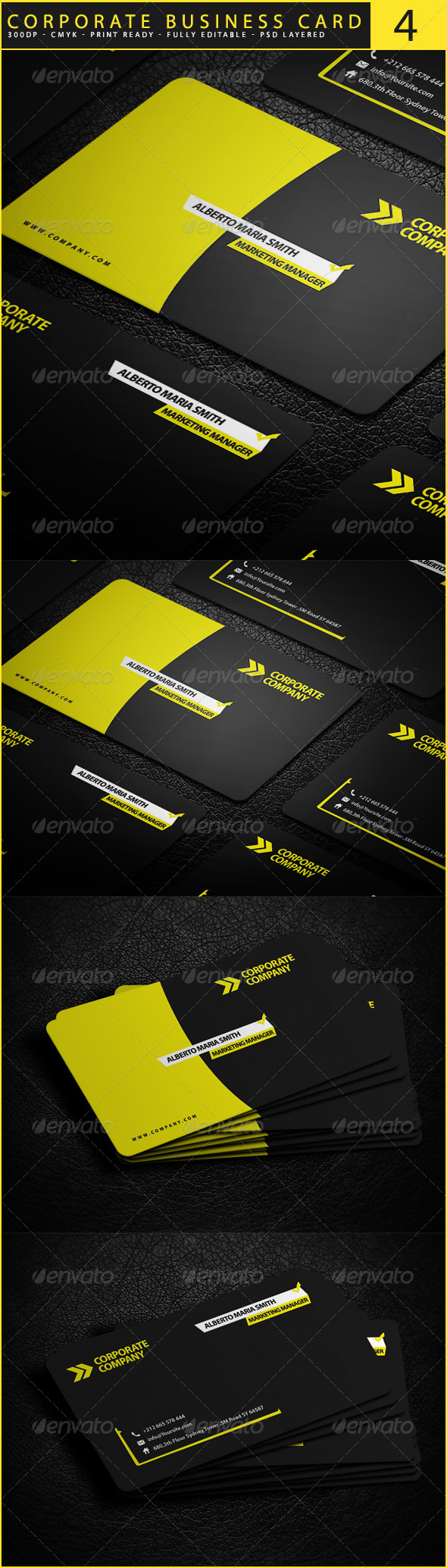 Corporate Business Card 4 Corporate Business Card 4