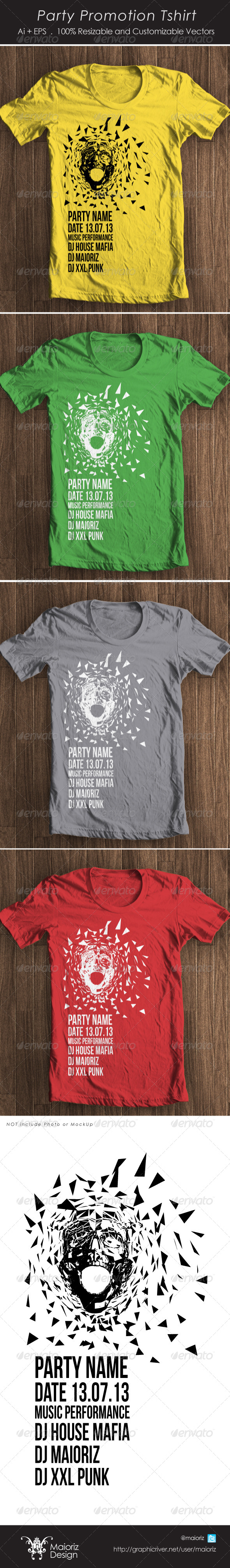 Download Template T Shirt Psd Party Promotion Tshirt | Download T-Shirt ...