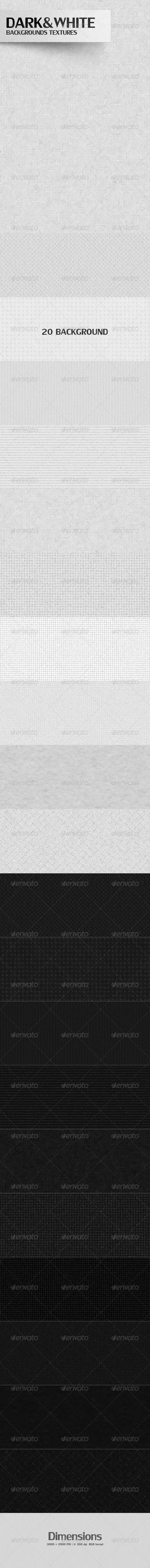 White & Dark Backgrounds Textures