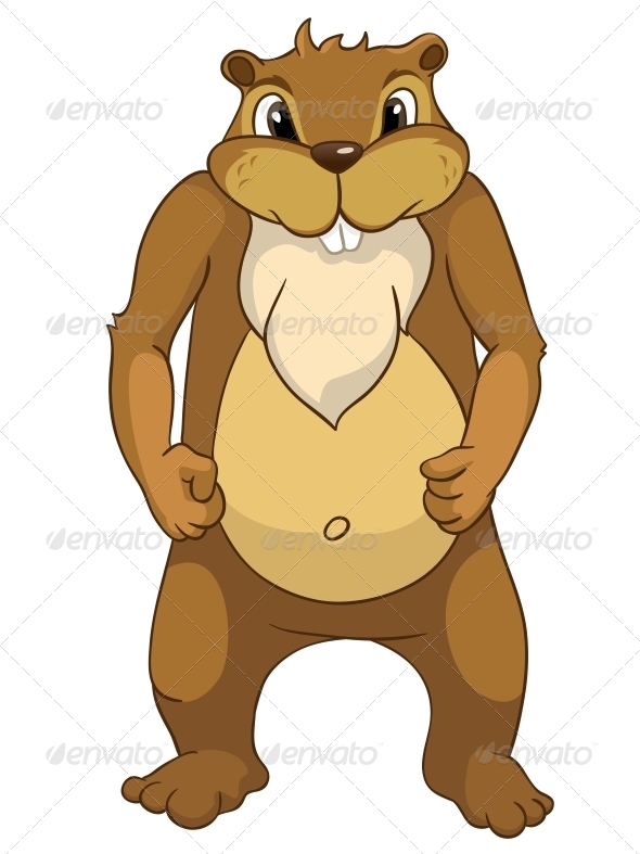 Cartoon Character Beaver Cartoon Character Beaver