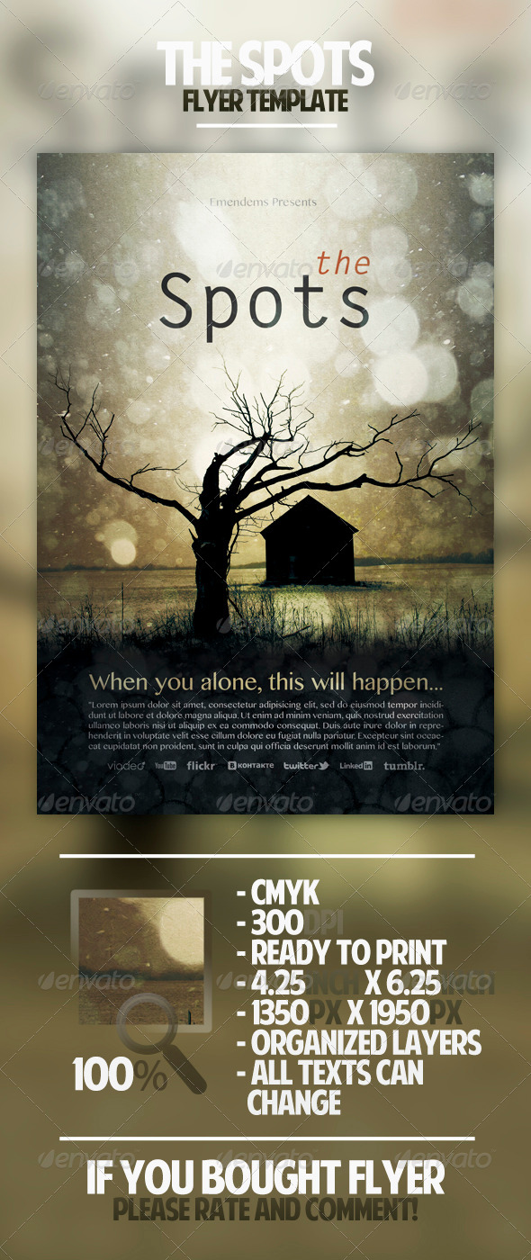The Spots Flyer Template The Spots Flyer Template