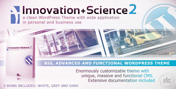 Innovation+Science 2 - Advanced WordPress Theme