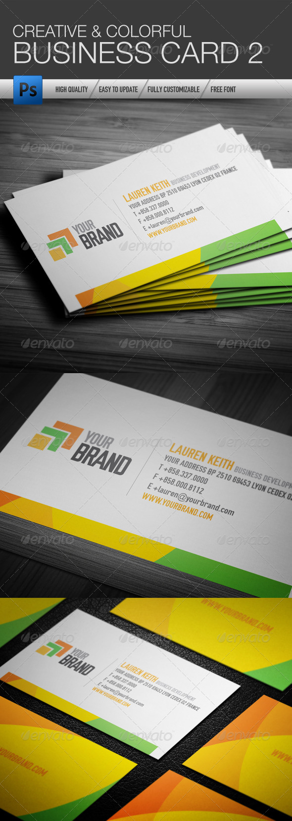 Creative and Colorful Business Card 2 Creative and Colorful Business Card 2