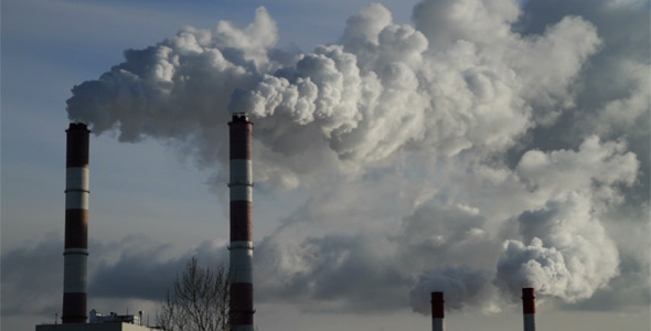 Chimneys of a Power Station Chimneys of a Power Station