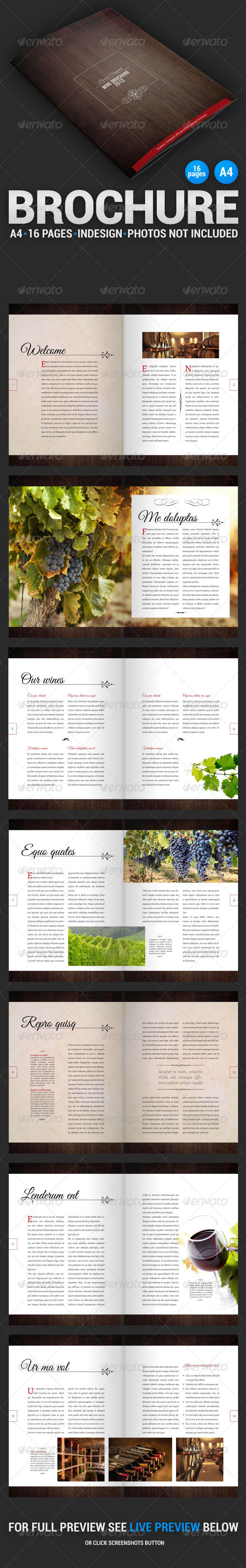 Wine Brochure 16 Pages Wine Brochure 16 Pages