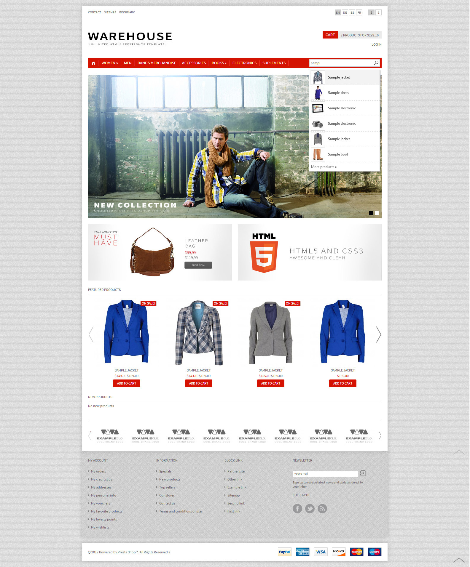 Warehouse - Responsive HTML5 Prestashop Theme | PrestaShop Themes ...