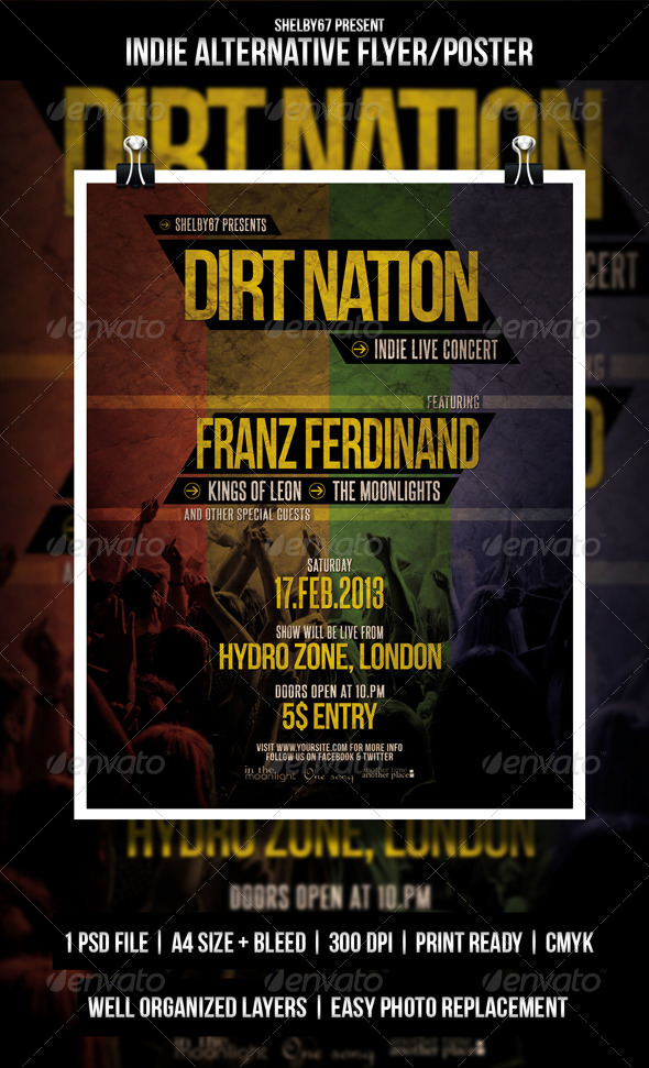Indie Alternative Flyer Poster Indie Alternative Flyer Poster