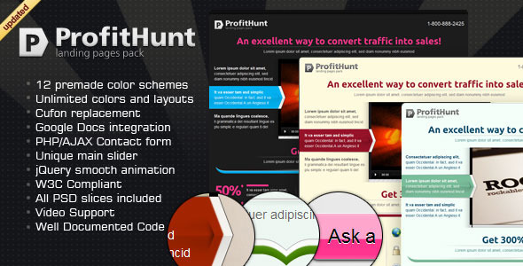 ProftHunt Landing Page ProftHunt Landing Page