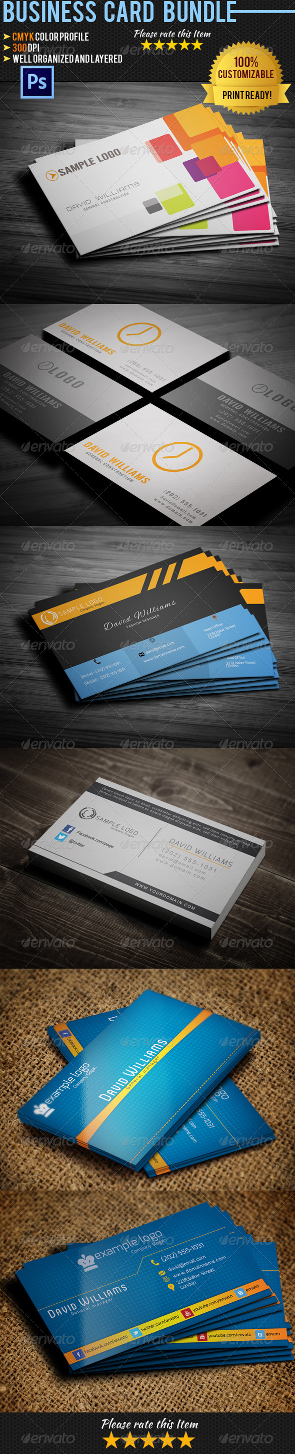 Personal Business Card Bundle 01 Personal Business Card Bundle 01