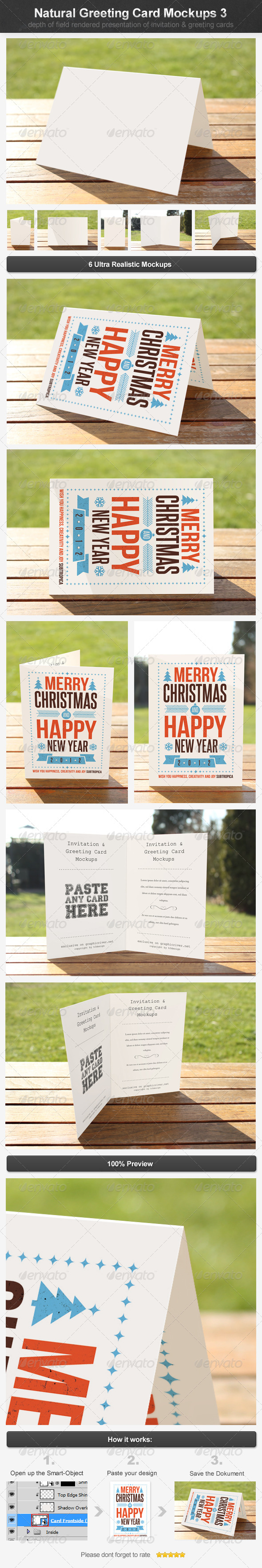 Natural Greeting Card Mockups 3