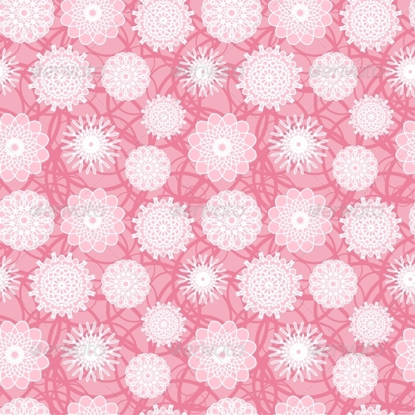 Pink Flowers Seamless Pattern Pink Flowers Seamless Pattern