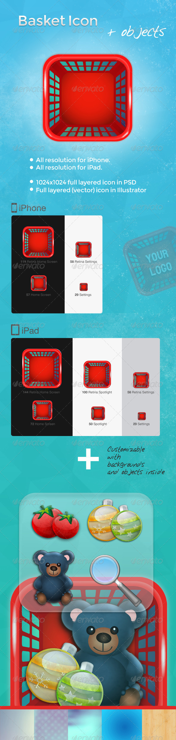 Basket iOS App Icon Basket iOS App Icon