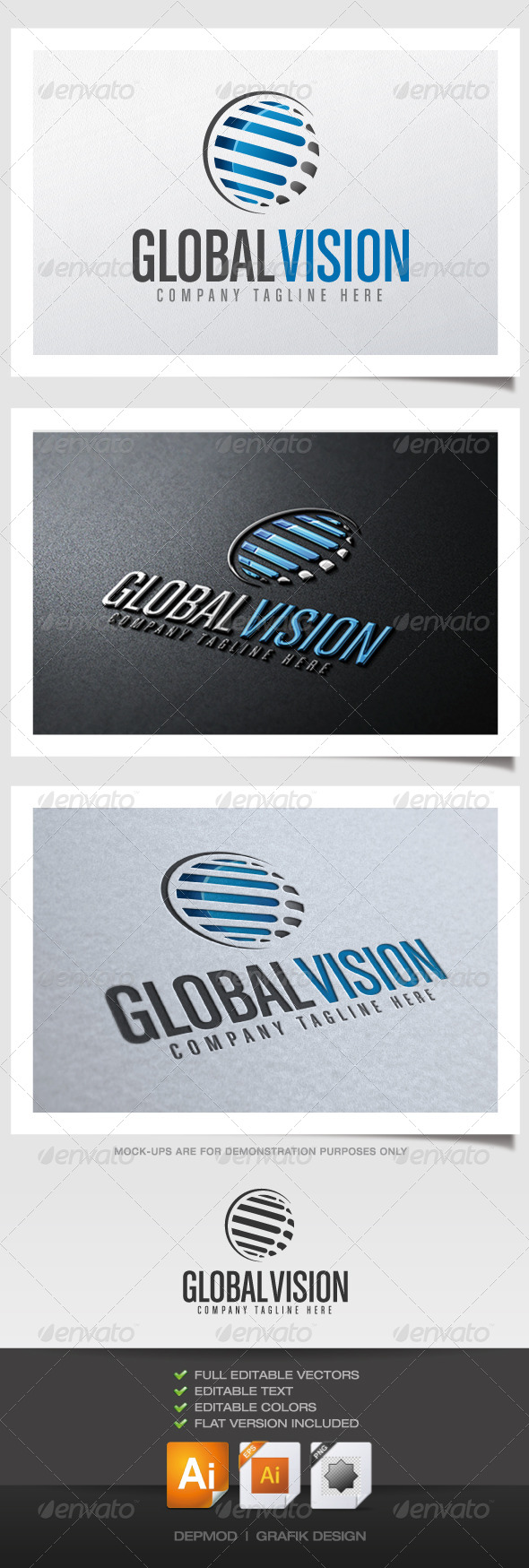 Global Vision Logo - Abstract Logo Templates