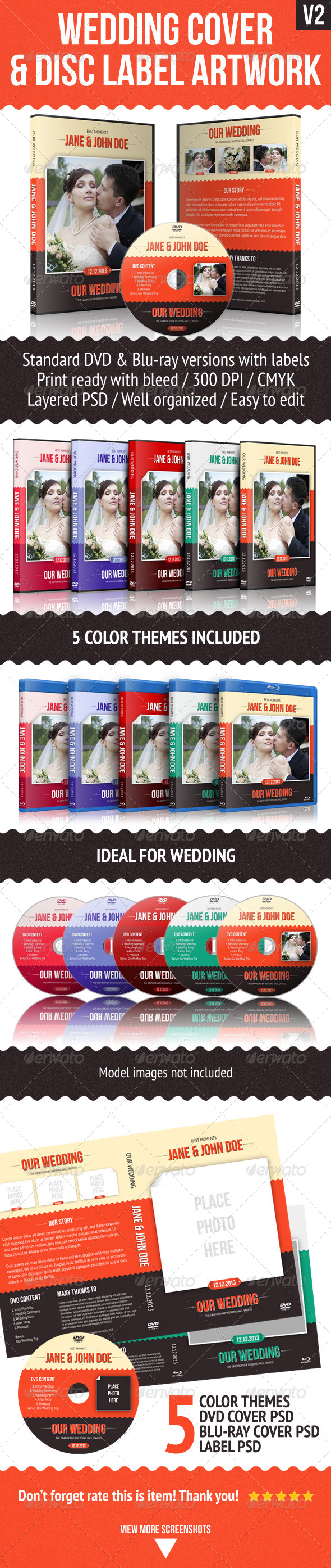 Wedding DVD Cover With Disc Label Wedding DVD Cover With Disc Label