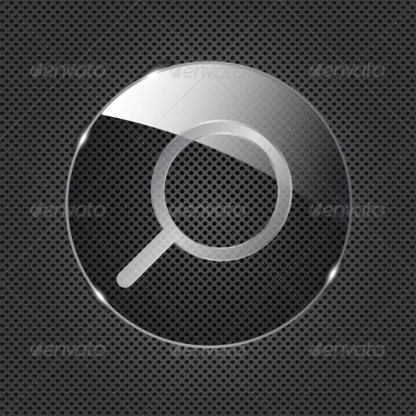 Glass Search Button Glass Search Button