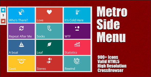 Metro Style Side Menu Metro Style Side Menu