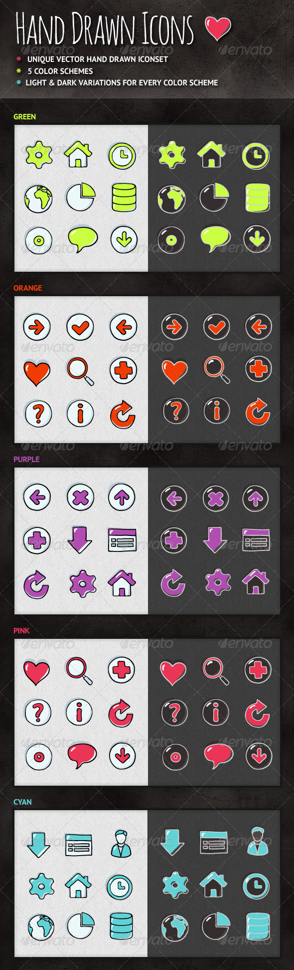 Hand Drawn Icons Hand Drawn Icons