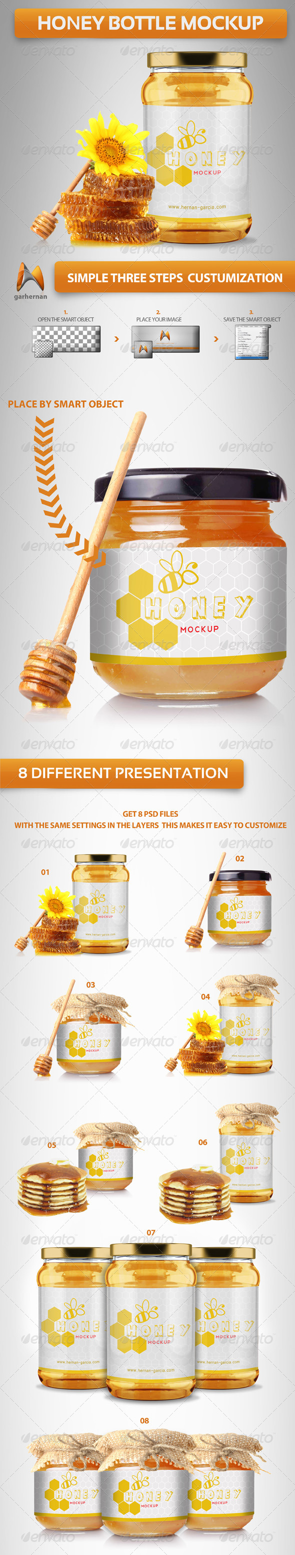 Honey Bottle Mockup Honey Bottle Mockup