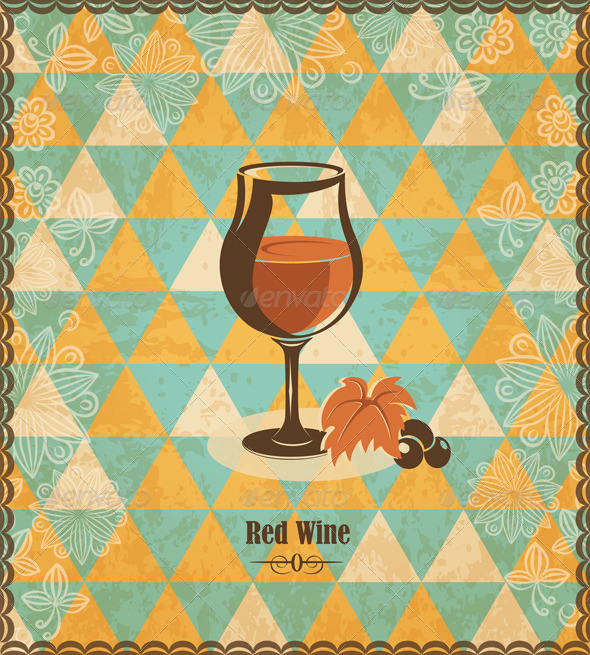 Red Wine Mosaic Pattern Red Wine Mosaic Pattern