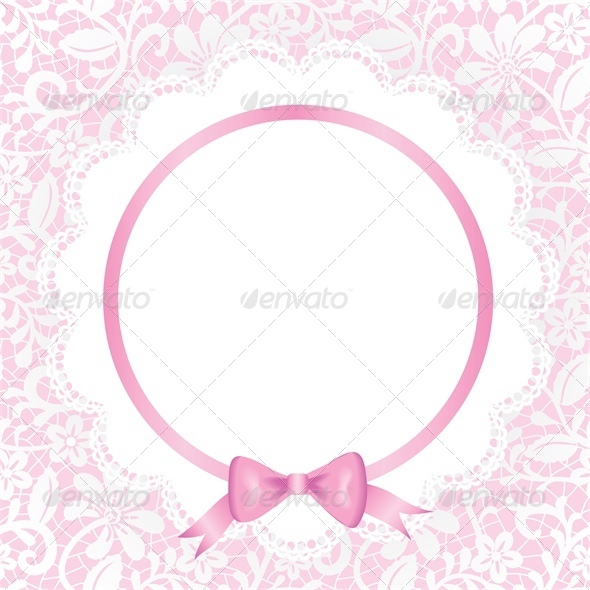 Wedding Invitation or Greeting Card with Lace Wedding Invitation or Greeting Card with Lace