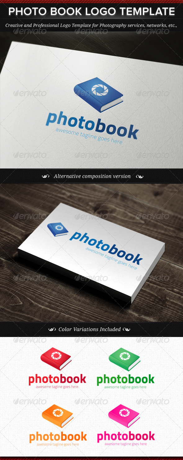 Photo Book Logo Template