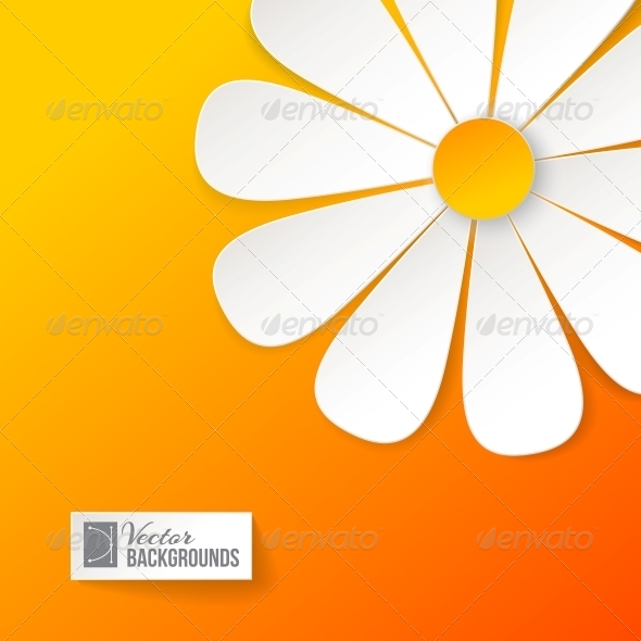 Card with Paper Flower Card with Paper Flower