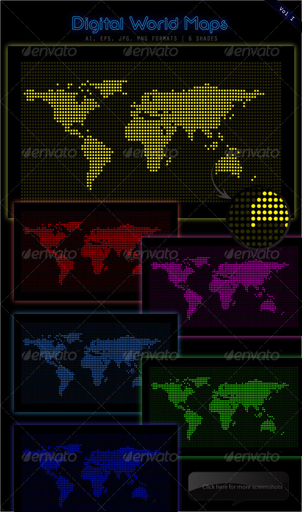 Digital LED World Maps Digital LED World Maps