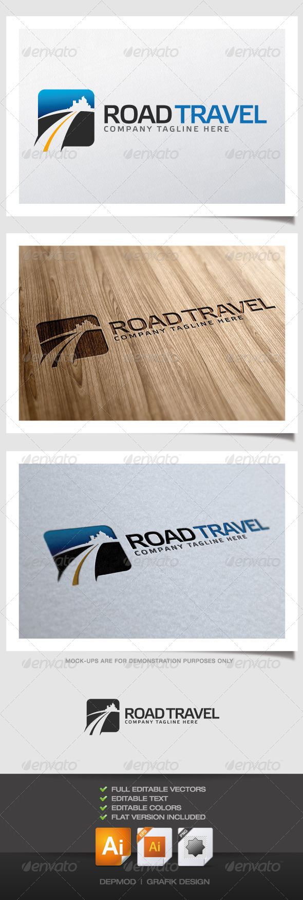 Road Travel Logo Road Travel Logo