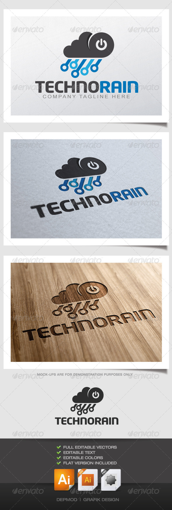 Techno Rain Logo Techno Rain Logo