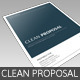Clean Proposal Template Clean Proposal Template - GraphicRiver Item for Sale