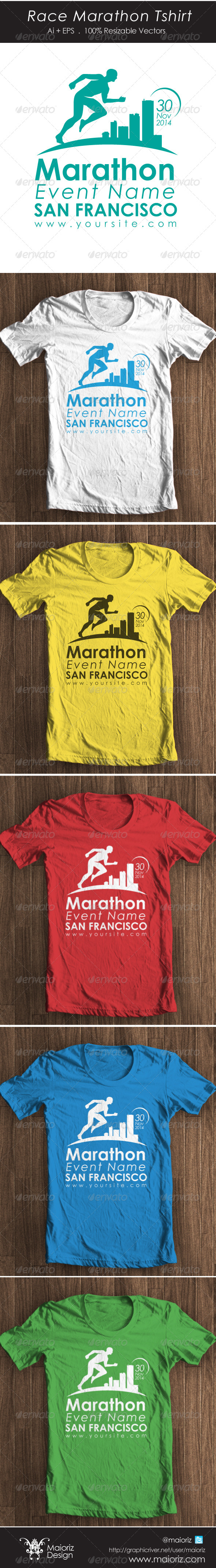 Race Marathon Tshirt - Sports & Teams T-Shirts