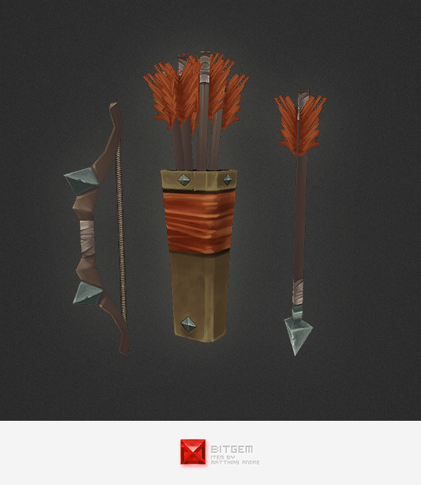 Low Poly Bow Low Poly Bow