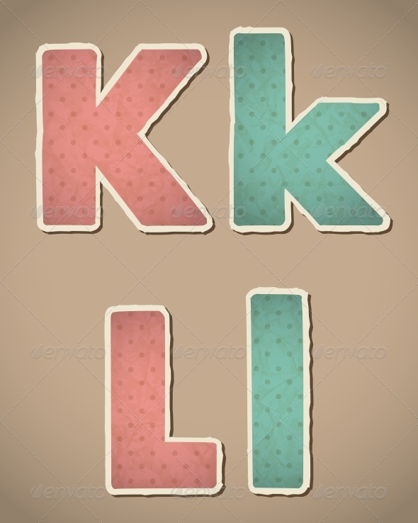 Retro Paper Alphabet Retro Paper Alphabet