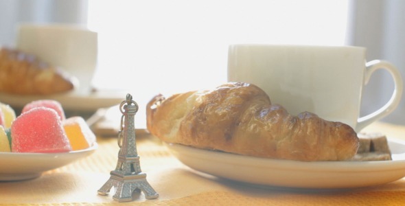 French Breakfast with Eiffel Tower French Breakfast with Eiffel Tower