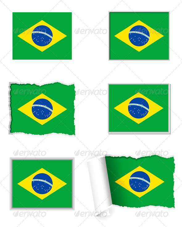 Brazil Flag Set