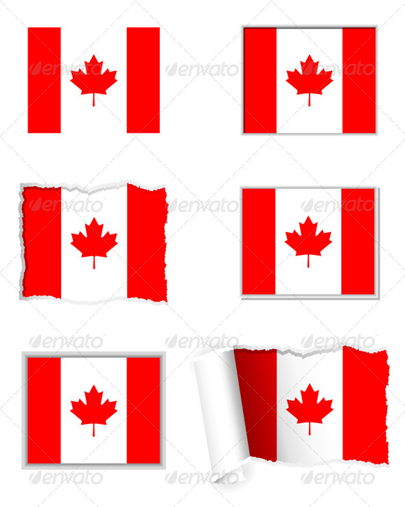 Canada Flag Set Canada Flag Set