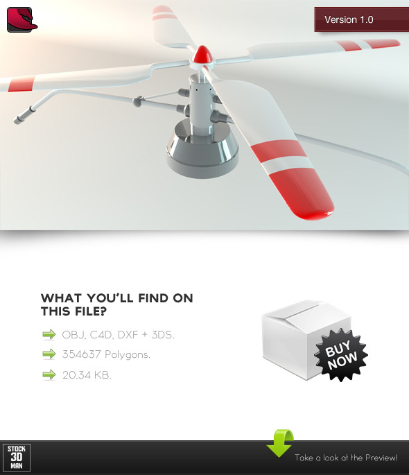 Flying Helmet Gadget - 3DOcean Item for Sale