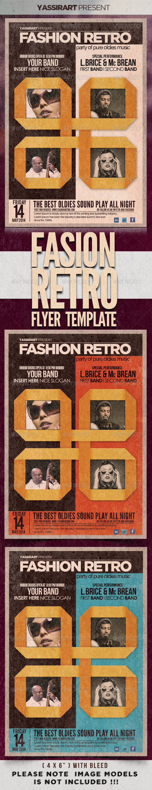 Fashion Retro Flyer Template