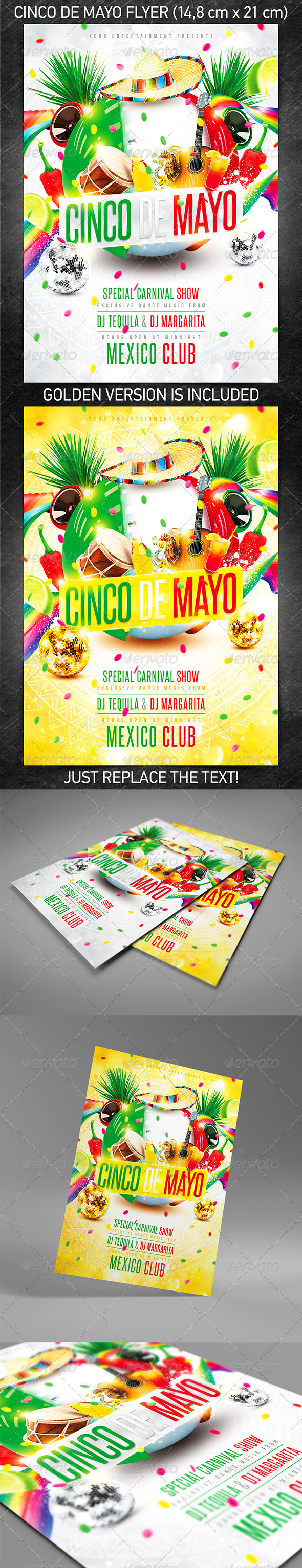 Cinco de Mayo Party Flyer - Holidays Events