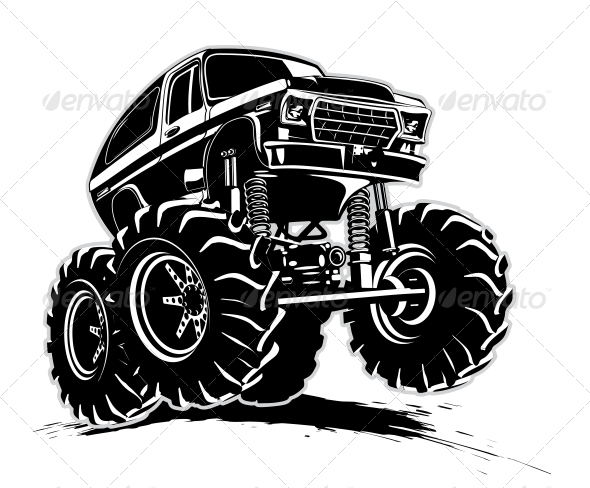 Cartoon Monster Truck