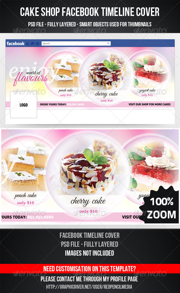 Cake Shop Facebook Timeline Cover Cake Shop Facebook Timeline Cover