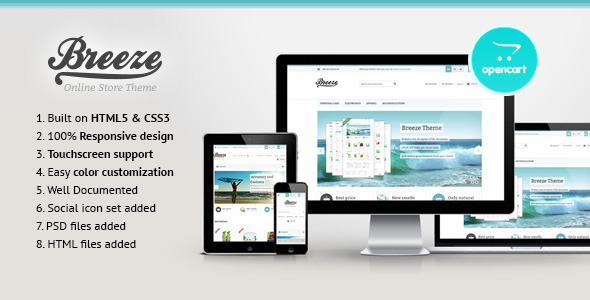 Breeze -- Responsive OpenCart Theme