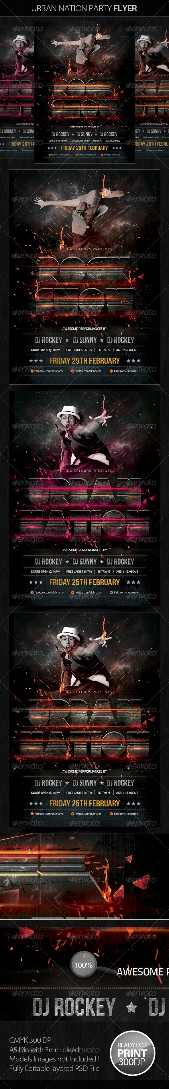 Urban Nation Party Flyer