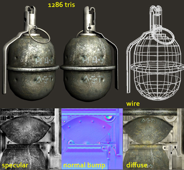 RGD-5 Hand Grenade - 3DOcean Item for Sale
