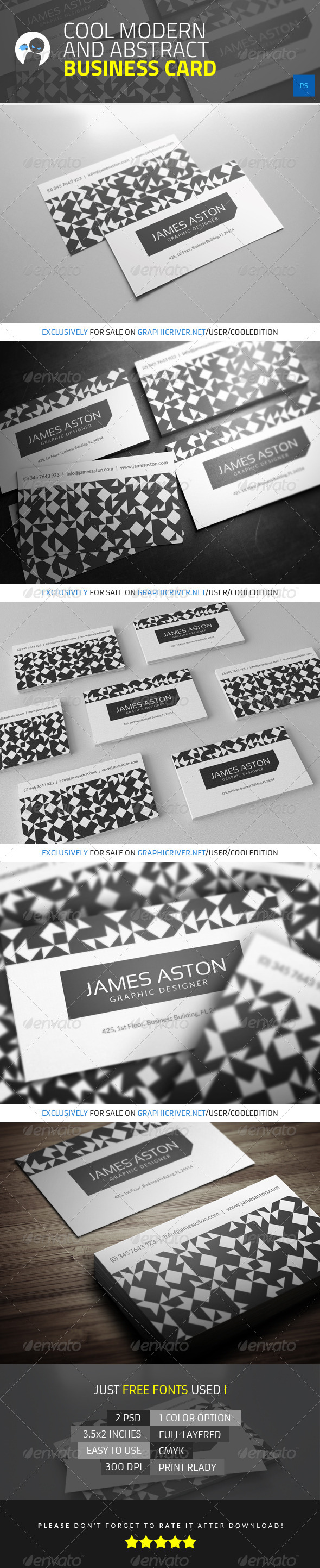 Modern and Abstract Business Card Modern and Abstract Business Card