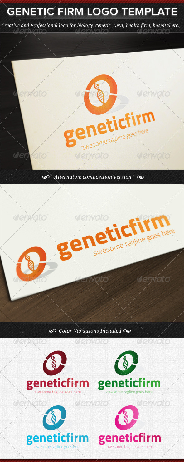 Genetic Firm Logo Template Genetic Firm Logo Template