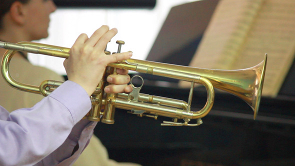 Hands Playing Wind Instrument 12 Hands Playing Wind Instrument 12