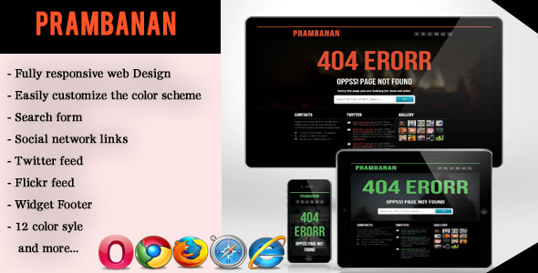 Error - Responsive Error Page