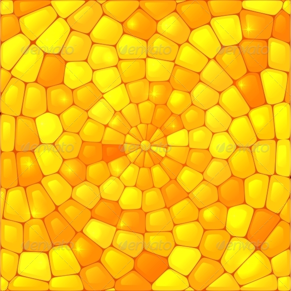 Yellow Abstract Stained Glass Mosaic Background Yellow Abstract Stained Glass Mosaic Background